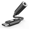 TECHLY USB-C na 3,5 mm audio adaptér s DAC, 12 cm, čierna