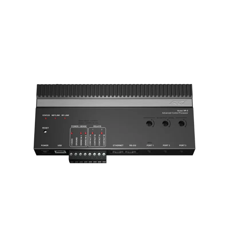 RTI XP-3 riadiaci procesor s RS232, IR, relé a I/O