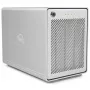 OWC Mercury Elite Pro Quad - puzdro na HDD - 2,5/3,5 palca - Serial ATA III - USB 3.1 Gen 2 Type-C - strieborná