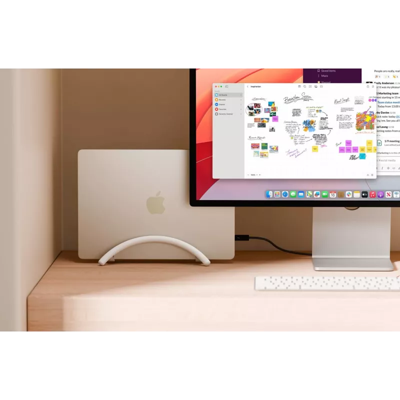 Twelve South BookArc Flex vertikálny stojan na notebook pre MacBook - biely