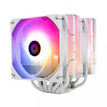 Thermalright Peerless Assassin 120 White ARGB dvojvežový vzduchový chladič CPU, 6 heatpipes, 2x120mm PWM ventilátory, 265W TDP, LGA1700/AM5