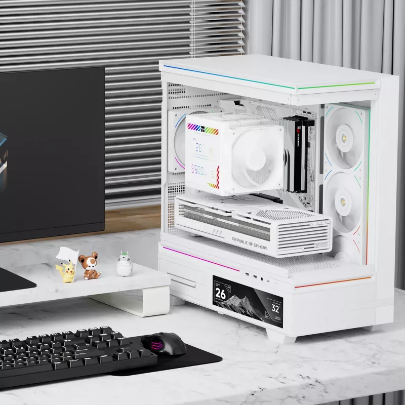 Thermalright Peerless Assassin 140 Digital White dvojvežový vzduchový chladič CPU, 7 heatpipes, 2x140mm PWM ventilátory, biela LED, Intel/AMD