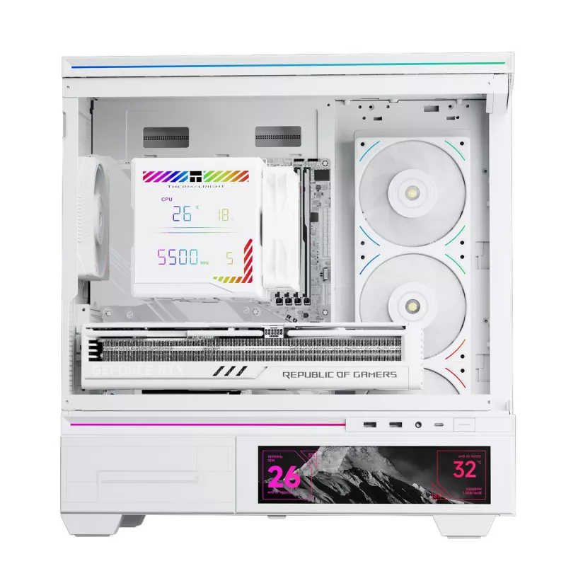 Thermalright Peerless Assassin 140 Digital White dvojvežový vzduchový chladič CPU, 7 heatpipes, 2x140mm PWM ventilátory, biela LED, Intel/AMD