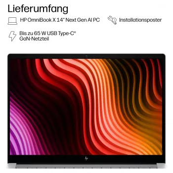 HP OmniBook X 14-ka0171ng 14,0-palcový WUXGA OLED, Intel Core Ultra 7 356H, 16 GB RAM, 512 GB SSD, Windows 11 Pro