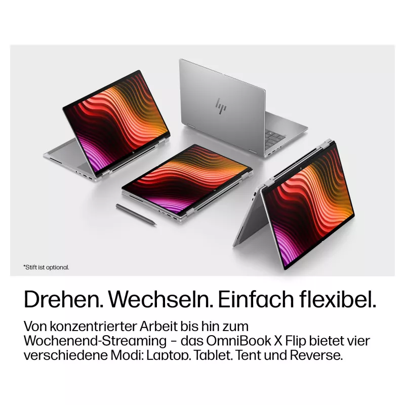HP OmniBook X Flip 14-kb0175ng 14,0-palcový WUXGA OLED Touch, Intel Core Ultra 7 355, 24GB RAM, 512GB SSD, Windows 11