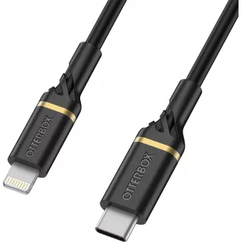 OtterBox štandardný kábel USB-C na Lightning 1m čierny Shimmer MFi certifikovaný 60W PD