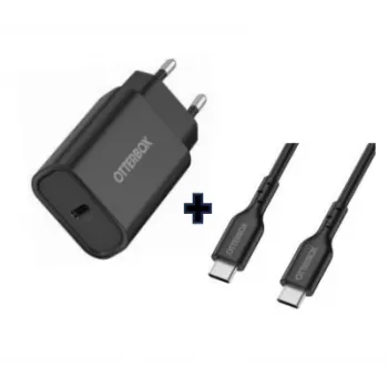 OtterBox EU nástenná nabíjačka USB-C 30W s káblom USB-C na USB-C, balenie