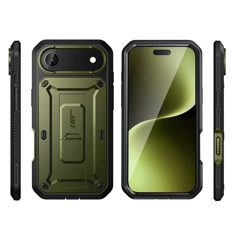 SUPCASE Unicorn Beetle PRO odolné puzdro pre Apple iPhone Air, tmavozelená (Guldan)