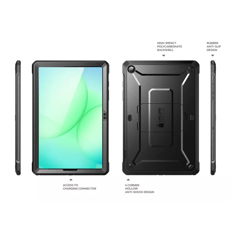 Supcase Unicorn Beetle Pro Odolné puzdro pre Samsung Galaxy Tab A11+ 11,0 (X230/X235/X236), čierne