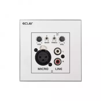 Kindermann WPaMIX-T nástenný panel XLR/RCA hlasitosť/mixér