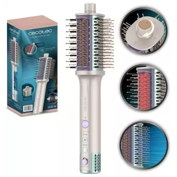 Cecotec CeramicCare Allin1 kefa na vlasy s teplým vzduchom, 1500 W, 4-in-1: sušič, styler, vzduchová kefa a žehliaca kefa