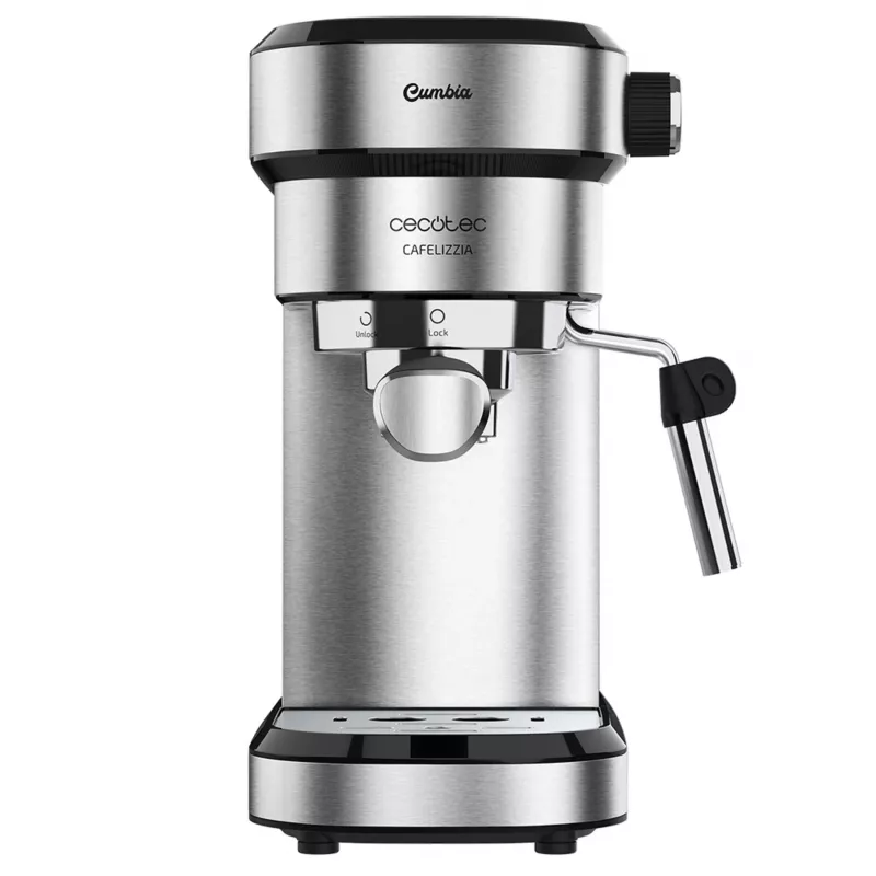 Cecotec Cafelizzia 790 Steel poloautomatický kávovar na espresso, 20 bar, 1350 W, nerezová oceľ