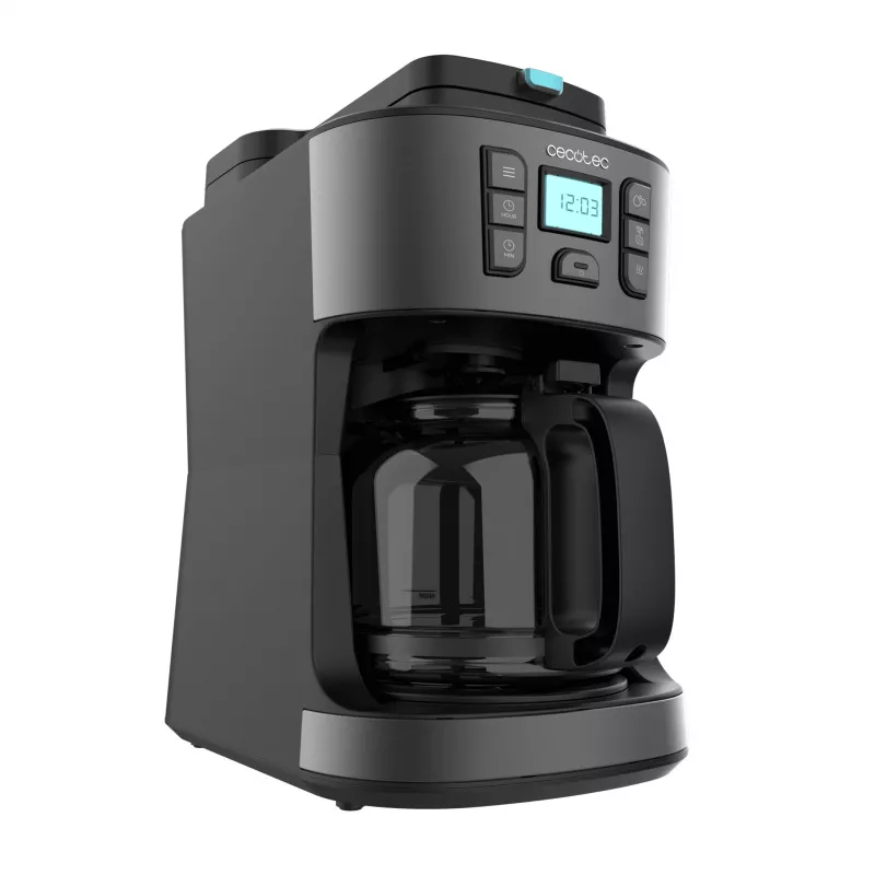 Cecotec Coffee 66 Grind & Drop filtrovací kávovar s kužeľovým mlynčekom, 1,2 l, 900 W, čierny