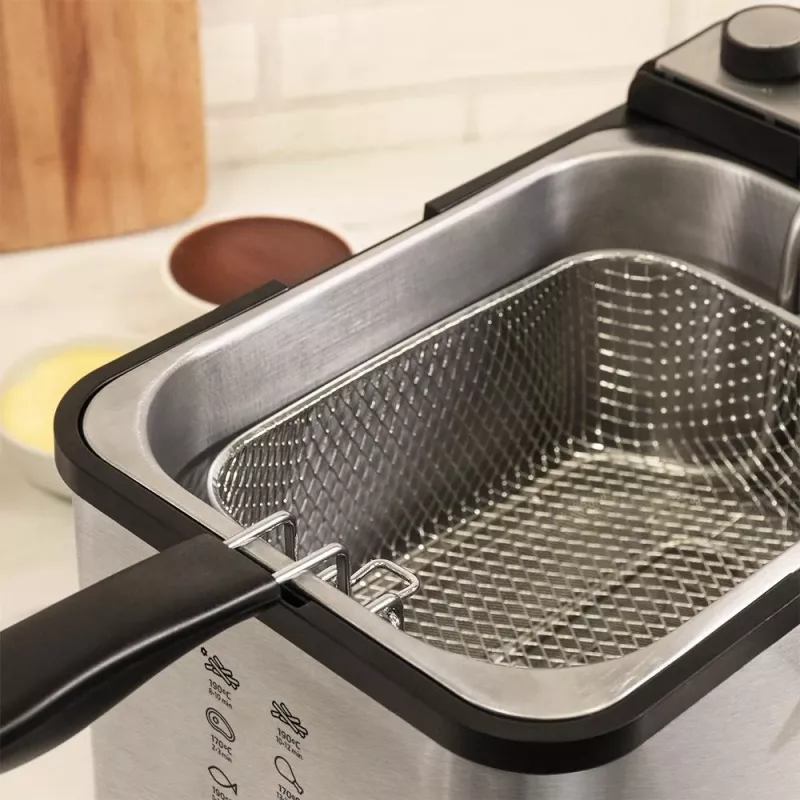 Cecotec CleanFry Infinity 3000 Full Inox fritéza, 3L objem oleja, 1kg kapacita potravín, 2400W, nerez