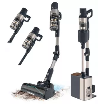 Cecotec Conga Rockstar 5500 Hurricane Station Flex 3-in-1 akumulátorový vysávač, 26 kPa, 680 W, 90 min výdrž, lítium-iónový