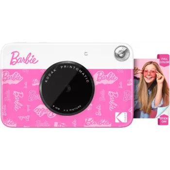 KODAK Printomatic Barbie edícia instantný digitálny fotoaparát 5MP + 5 listov ZINK fotopapiera ružový