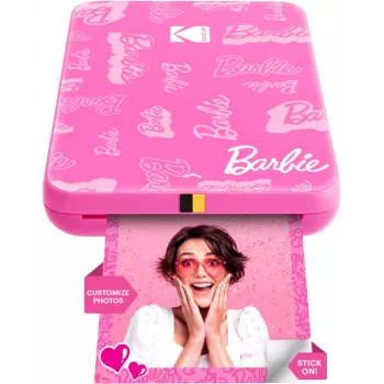 KODAK Step Slim Barbie instantná fototlačiareň - Bluetooth 5.0, ZINK Zero Ink technológia, výtlačky 2x3 palca, Barbie ružová