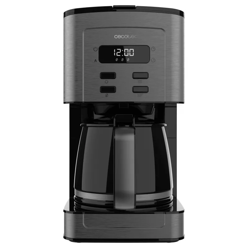 Cecotec Coffee 66 Time filtračný kávovar 950W 1,5l 12 šálok LCD časovač nerezová oceľ