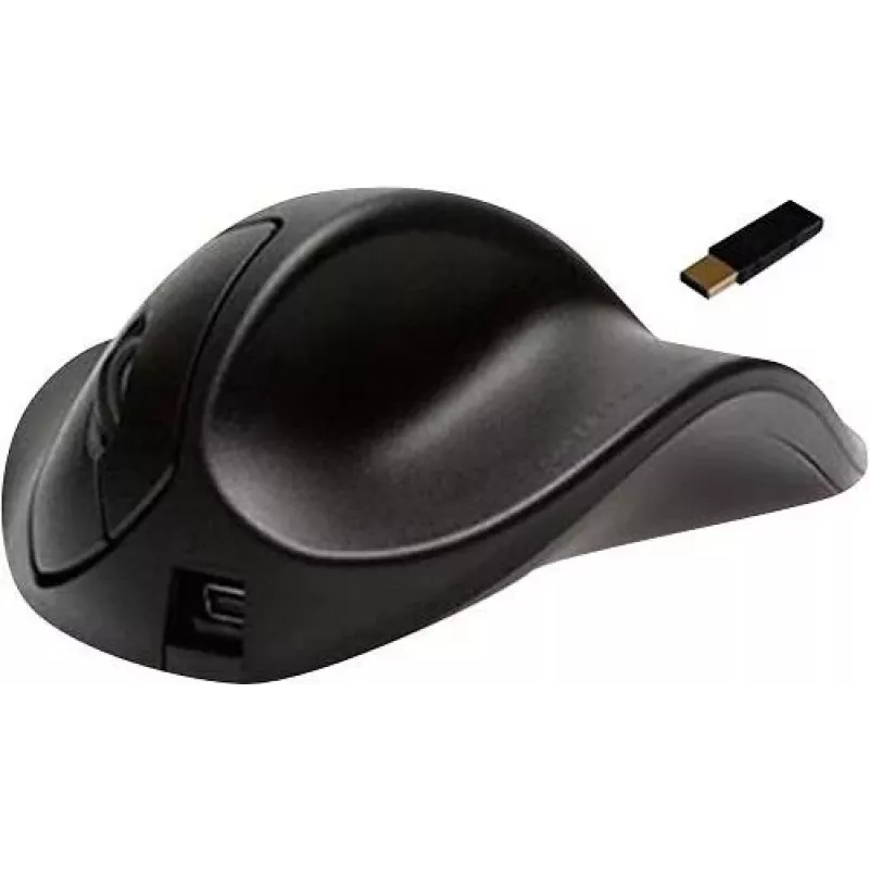 Hippus HandShoeMouse pravá stredná – vertikálna myš – pre pravákov – laserová – 3 tlačidlá – bezdrôtová – USB prijímač
