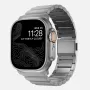 NOMAD Titanium Band V3 – Natural Titanium brúsený kovový náramok pre Apple Watch 46mm/49mm