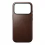 NOMAD Modern Leather Case pre iPhone 17 Pro – Rustic Brown Horween koža s MagSafe