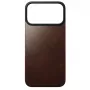 Nomad Modern Leather Back Case pre Apple iPhone 17 Pro Max, kompatibilné s MagSafe, plná zrnitá Horween koža, Rustic Brown
