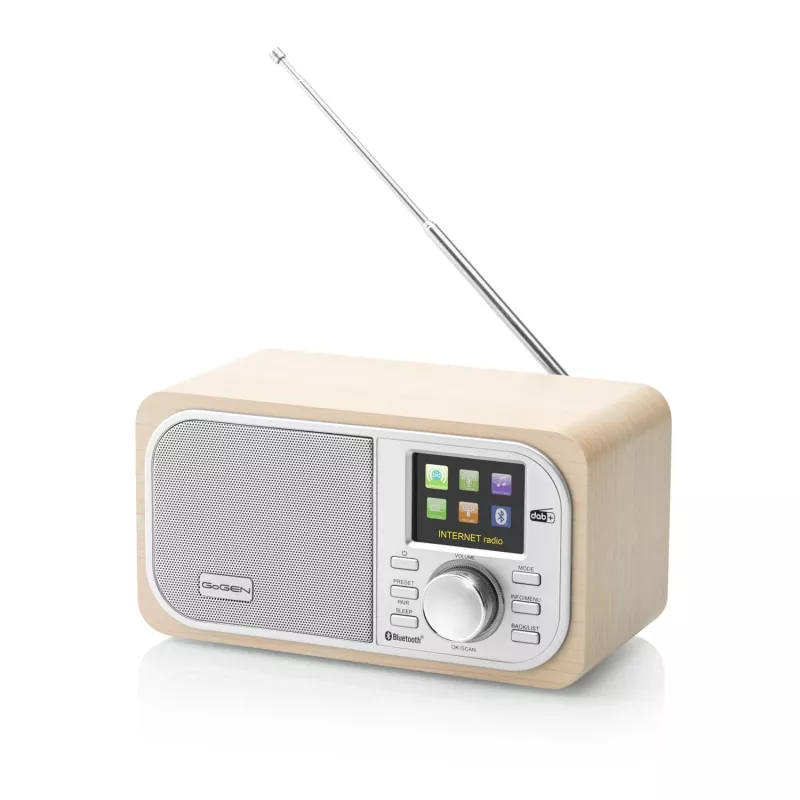 GOGEN IR237BTDAB internetové rádio s DAB+, FM, Bluetooth, Wi-Fi a 2,4-palcovým farebným LCD displejom