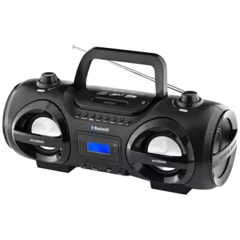 Hyundai TRC985BT prenosná CD boombox s Bluetooth, FM/AM rádiom, prehrávaním MP3/USB, čierna