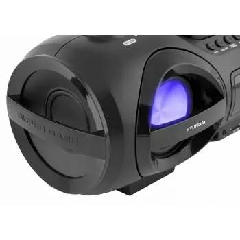 Hyundai TRC985BT prenosná CD boombox s Bluetooth, FM/AM rádiom, prehrávaním MP3/USB, čierna