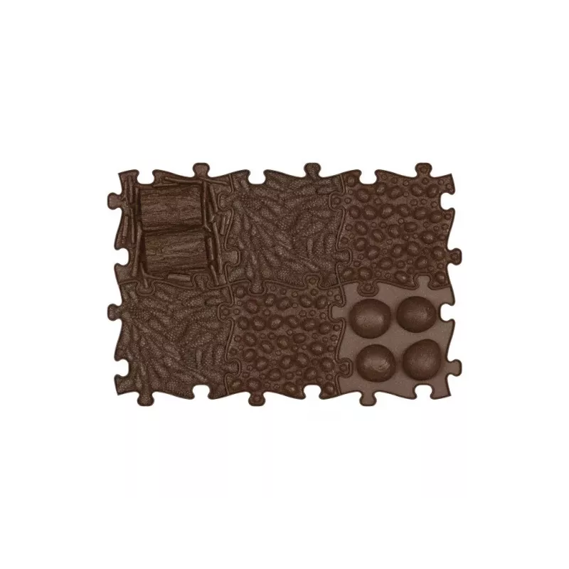 Muffik ortopedická senzorická podložka sada 6-in-1 Eco Forest 6 puzzle podložiek MFK-024