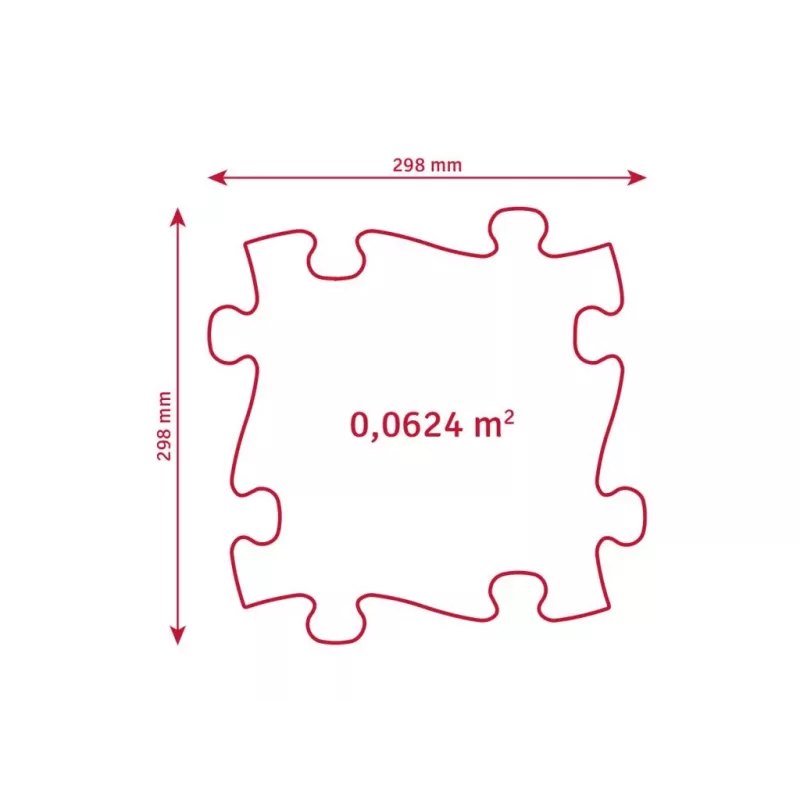 Muffik ortopedická senzorická podložka sada 6-in-1 Eco Forest 6 puzzle podložiek MFK-024