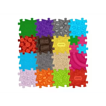 Ortopedická senzorická podložka sada 19-in-1 XXL 19 puzzle dielov senzorická Muffik / MFK-025-1