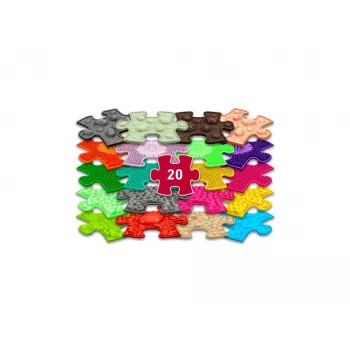 Muffik senzorická ortopedická podložka sada 20-in-1 Mini puzzle 20x senzorických podložiek MFK-051