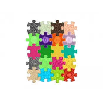 Muffik senzorická ortopedická podložka sada 20-in-1 Mini puzzle 20x senzorických podložiek MFK-051