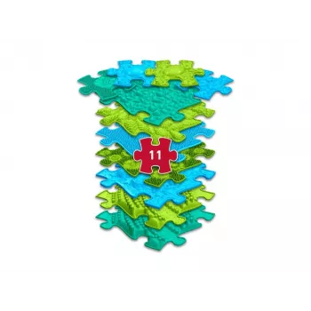 Muffik ortopedická senzorická podložka sada 11-in-1 oceán puzzle dlaždice MFK-064
