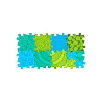 Muffik ortopedická senzorická podložka sada 11-in-1 oceán puzzle dlaždice MFK-064