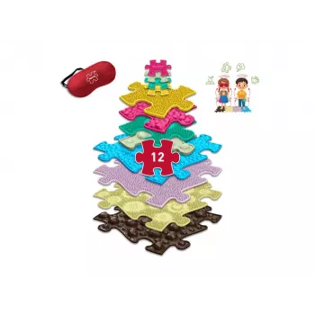 Muffik ortopedická senzorická podložka sada 13-in-1 taktická hra puzzle MFK-070