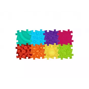 Muffik ortopedická senzorická podložka sada 8-in-1 dúha 8 puzzle podložiek senzorická Muffik / Rainbow / MFK-079
