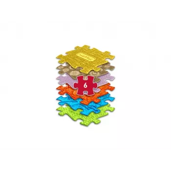 Senzorická ortopedická puzzle podložka 6-in-1 stredná 6 dielov Muffik MFK-023-01