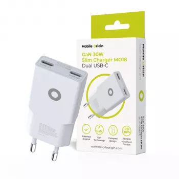 Mobile Origin 30W Slim nabíjačka TÜV MO18 Dual USB-C