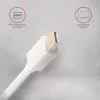 AXAGON Mini DisplayPort na HDMI adaptérový kábel 4K/30 Hz 1,8 m biely