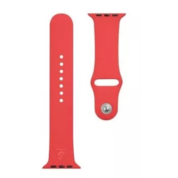 Tactical Apple silikónový náramok pre Watch 1/2/3/4/5/6/7/SE 42/44/45 mm červený