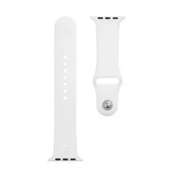 Tactical Apple silikónový náramok pre Watch 1/2/3/4/5/6/7/SE 42/44/45 mm biely