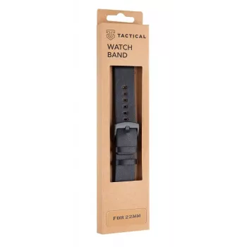 Tactical kožený náramok 22 mm čierny