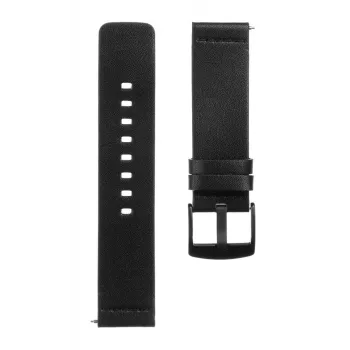 Tactical kožený náramok 22 mm čierny