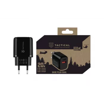 Tactical Base Plug Dual čierna autonabíjačka s 2 USB-A portami, 3,1 A, 15,5 W