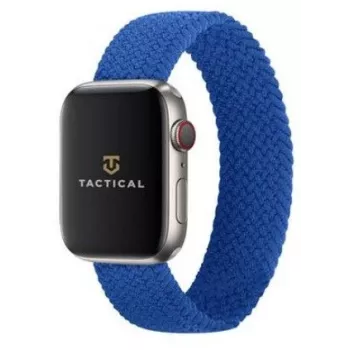 Tactical pletený náramok pre Watch 1/2/3/4/5/6/7/SE 42/44/45 mm veľkosť M modrý
