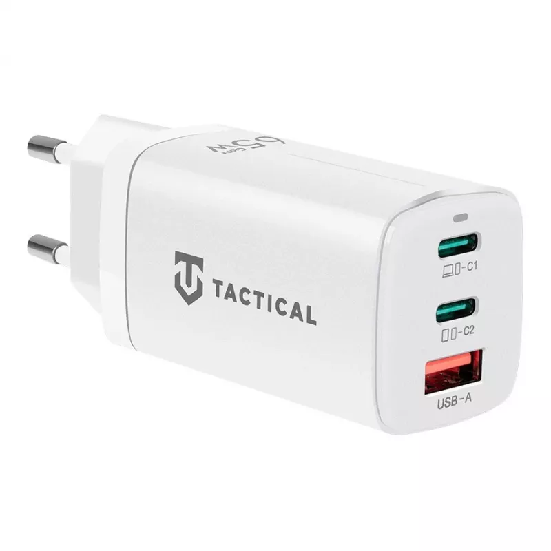 Tactical Adapter FlashBang GaN biela 65W USB-C nabíjačka