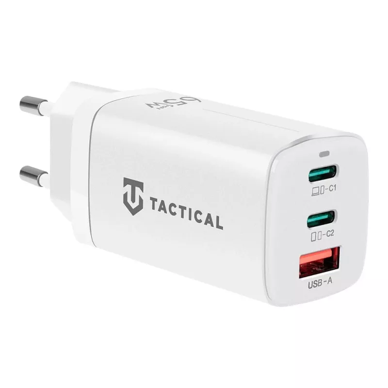 Tactical Adapter FlashBang GaN biela 65W USB-C nabíjačka