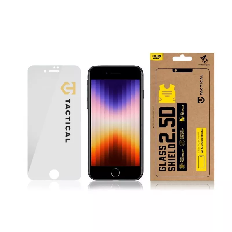 Tactical Glass Shield 2.5D ochranná fólia displeja pre iPhone 7/8/SE 2020/SE 2022 číra